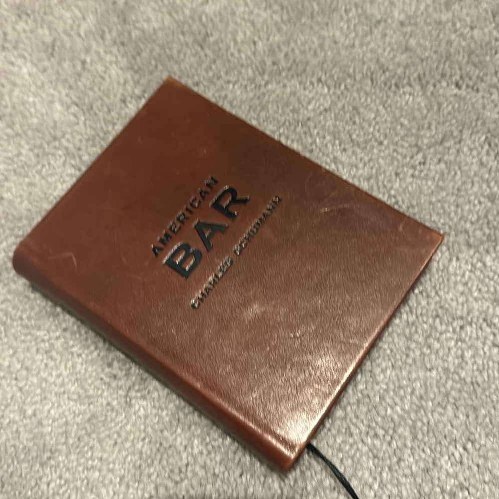 American Bar Book Leather Bound